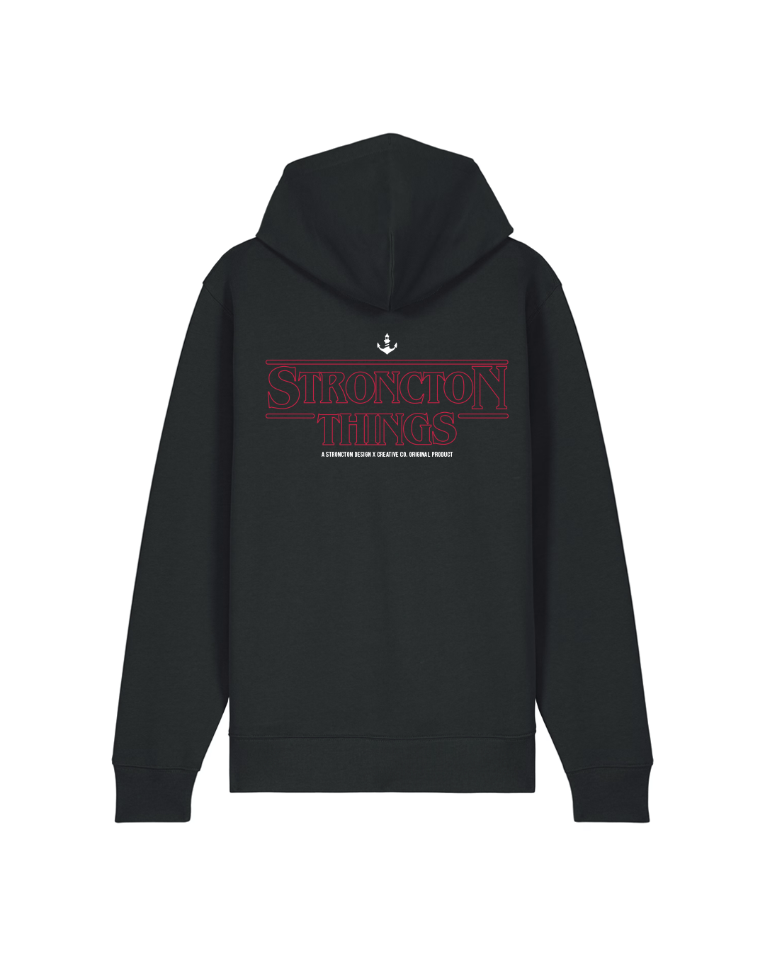 Stroncton Things Organic Zip Hoodie - Black