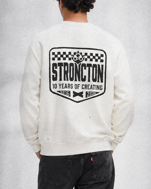 10 Years Creating Organic Crewneck - Off White