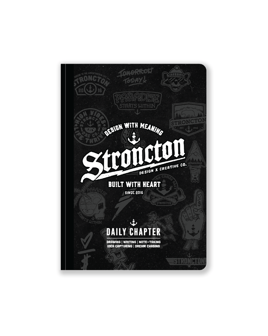 Built With Heart - Daily Chapter Journal - Black