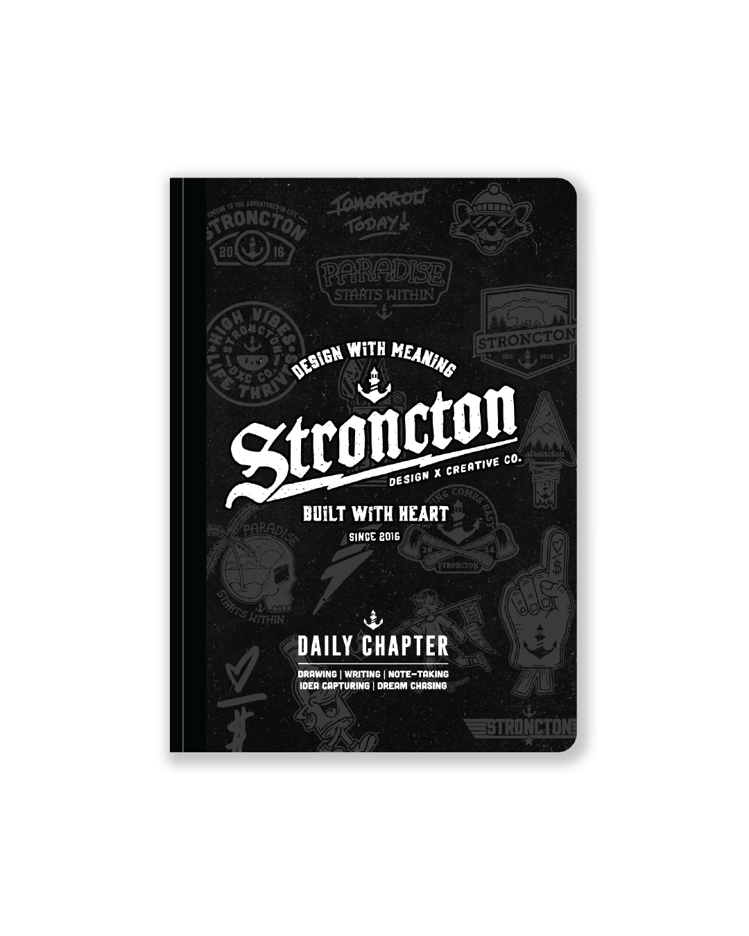 Built With Heart - Daily Chapter Journal - Black