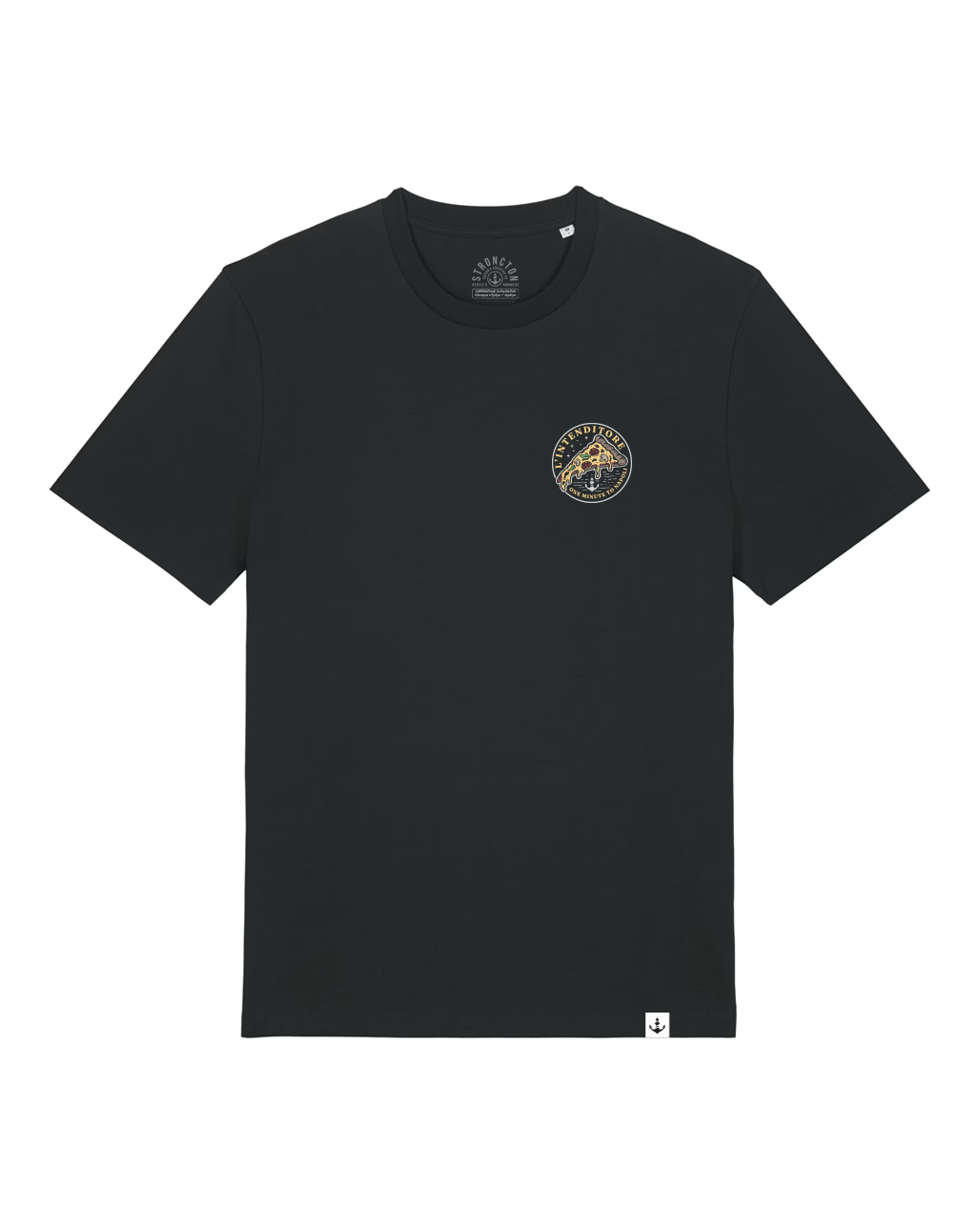 L&#39;Intenditore Pizza Pocket - Organic T-Shirt - Black