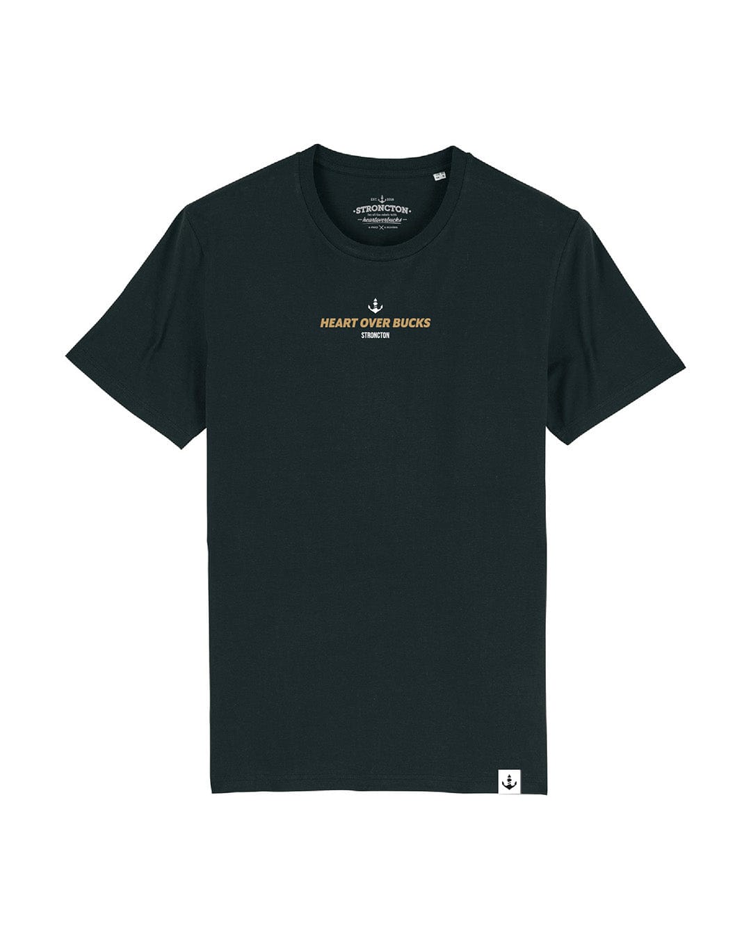 Heart Over Bucks Unisex T-Shirt - Black