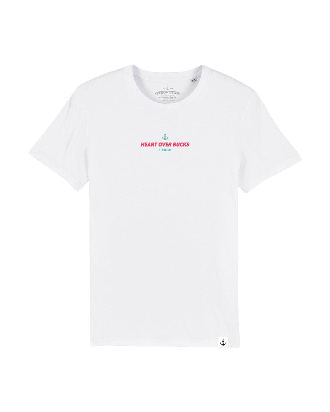 Heart Over Bucks Unisex T-Shirt - White