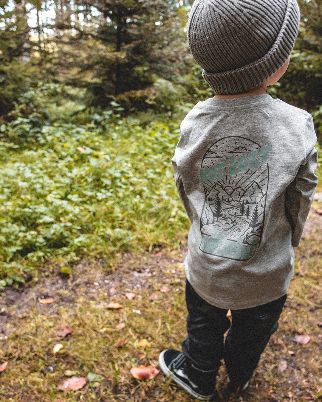 Not Lost Kids Longsleeve - Heather Grey