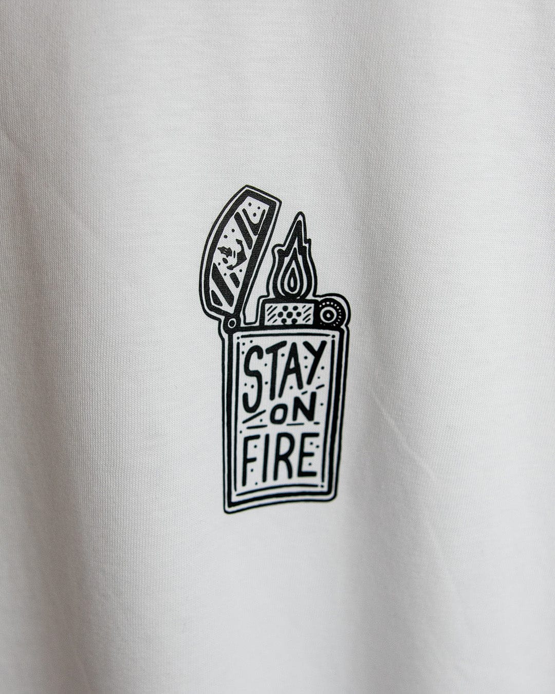 Stay on Fire Organic T-Shirt - White