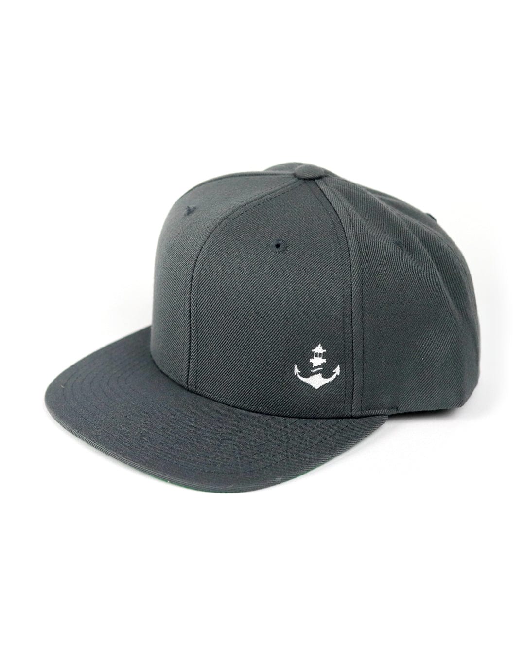 Logo Stitch Snapback Cap - Dark Grey