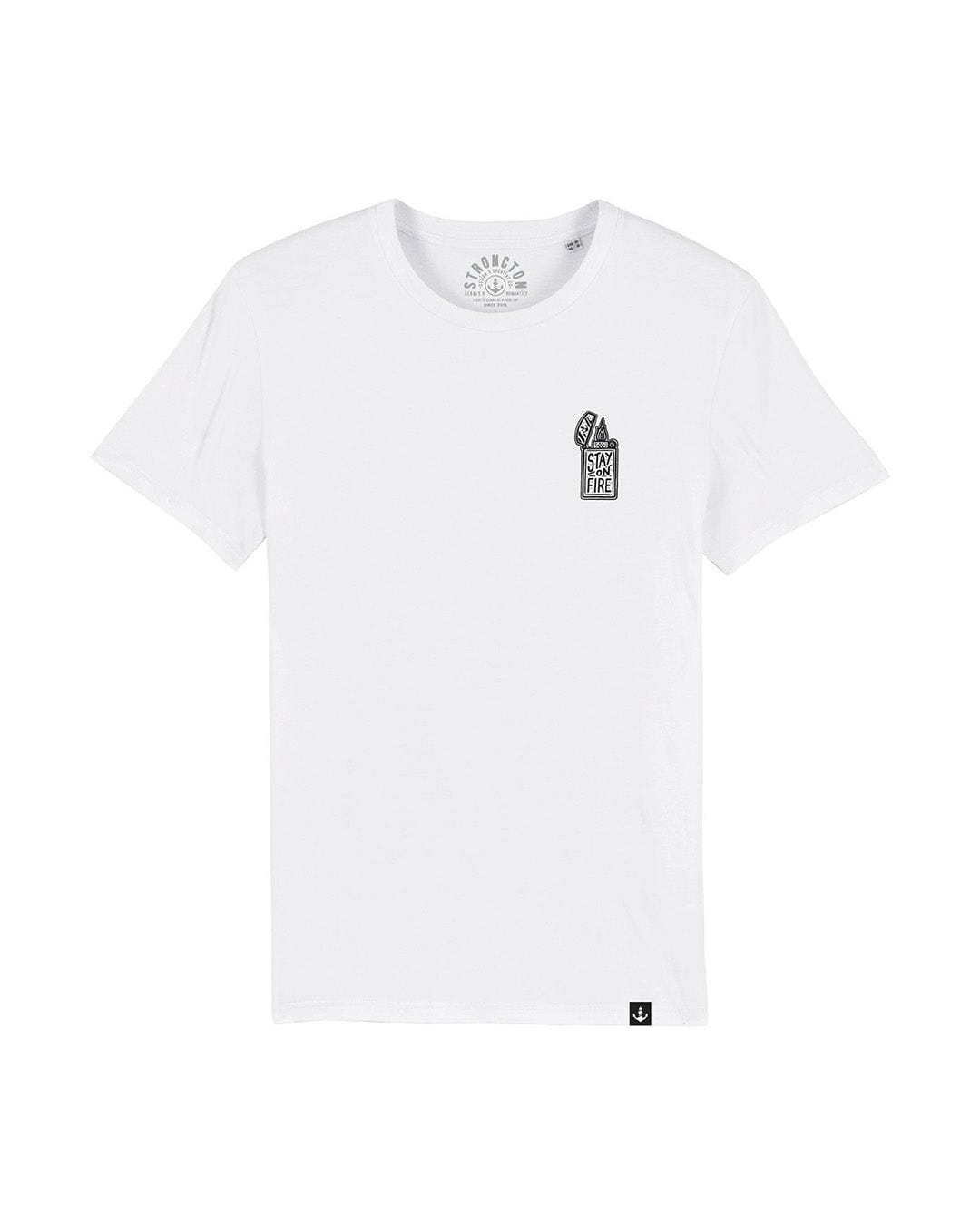 Stay on Fire Organic T-Shirt - White
