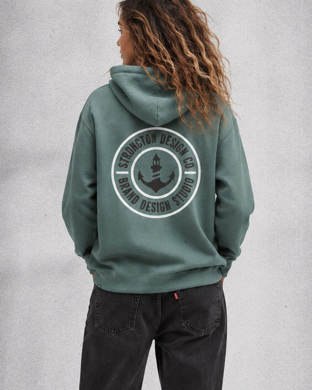 SDC Badge Organic Zip Hoodie - Green Bay