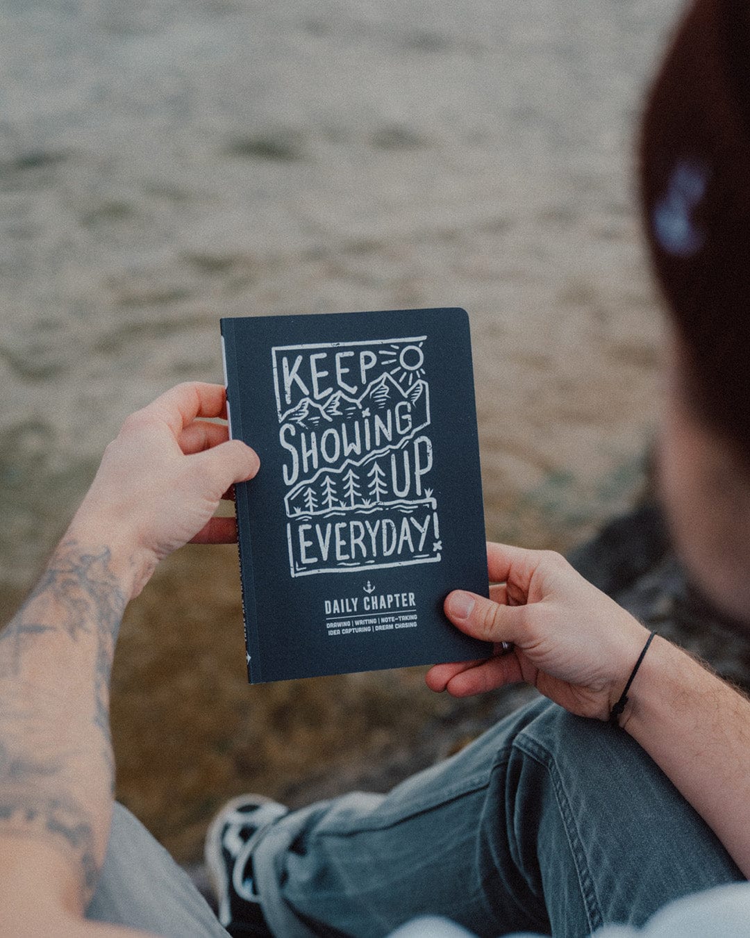 Keep Showing Up - Daily Chapter Journal - Black