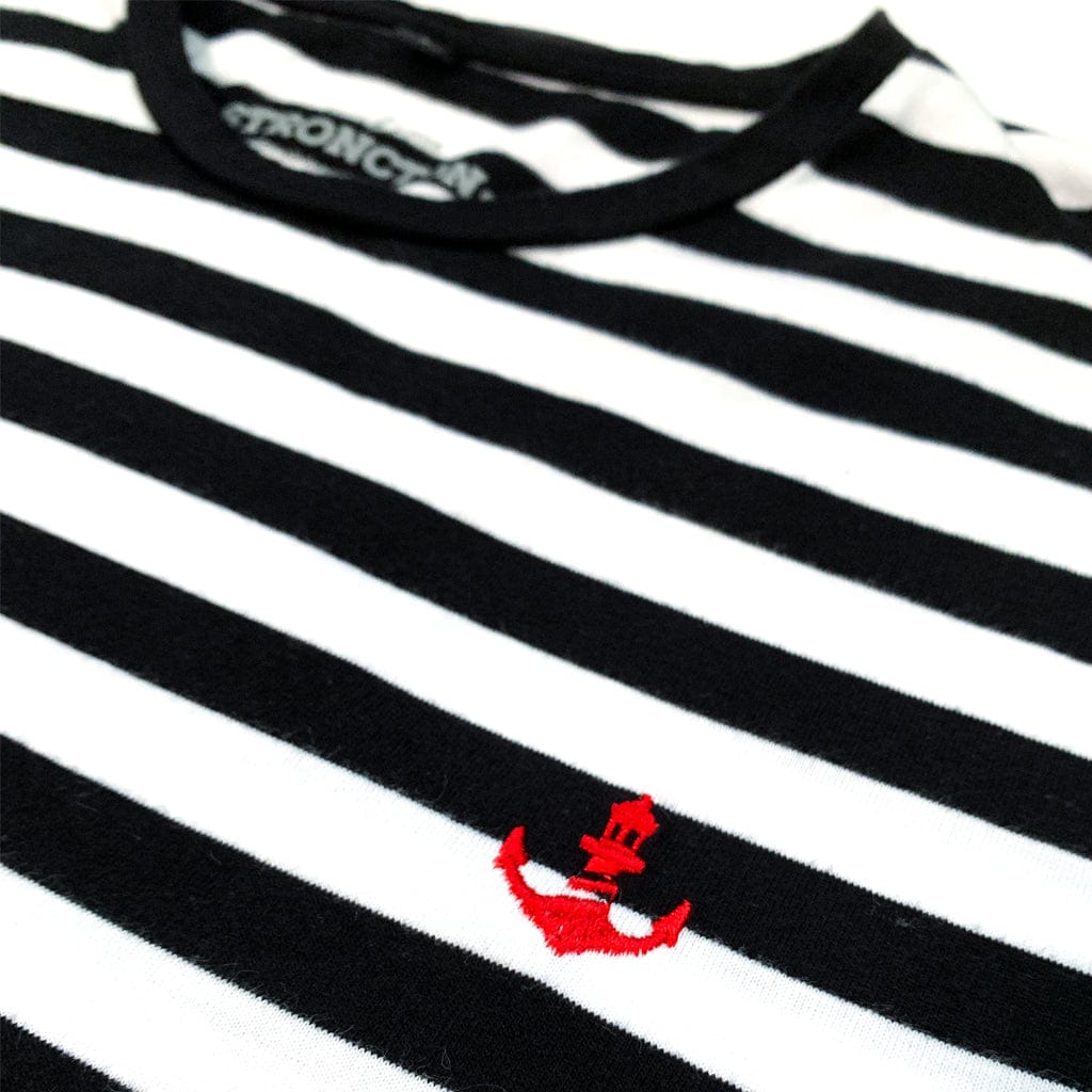 Basic Stitch T-Shirt (BW Stripes)