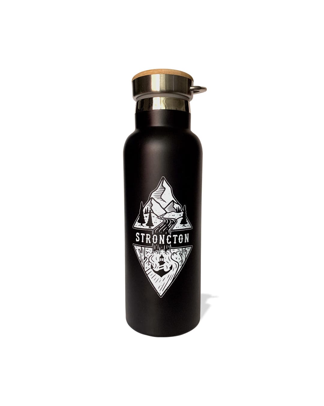 Flow Like A River Thermo Bottle (Black)