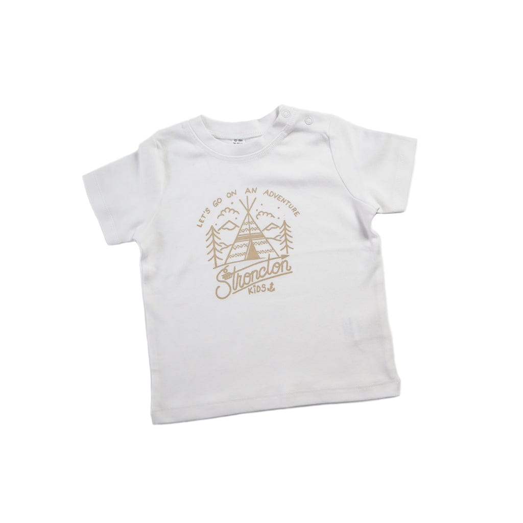 Go On Adventure Baby Shirt (White)