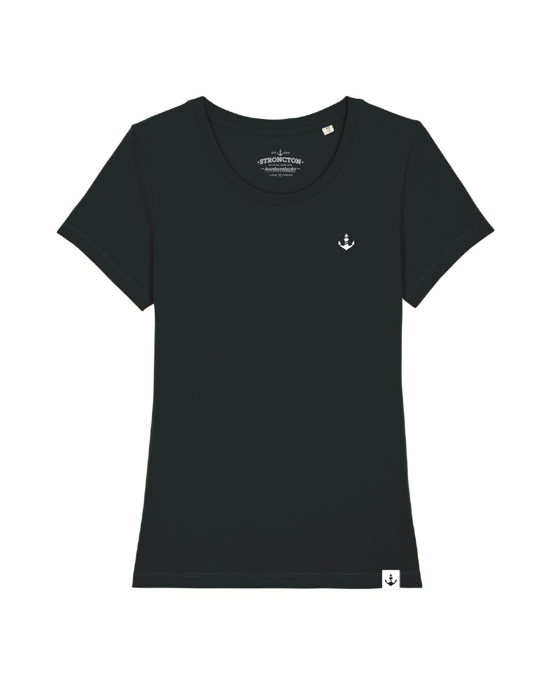 Logo Stitch Women Shirt - Black