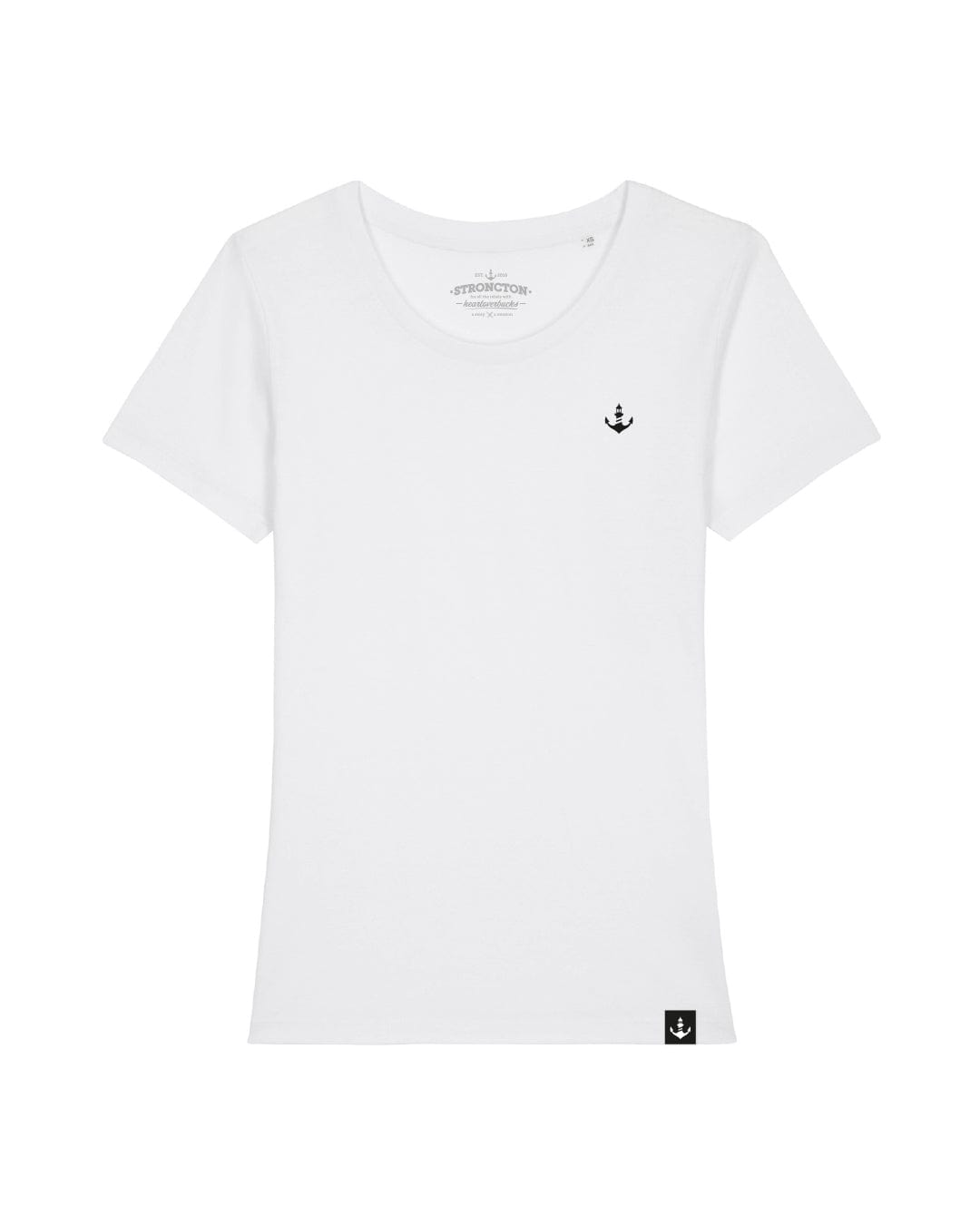 Logo Stitch Women Shirt - White