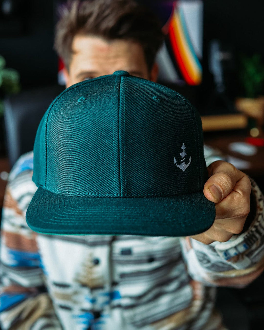 Logo Stitch Snapback Cap
