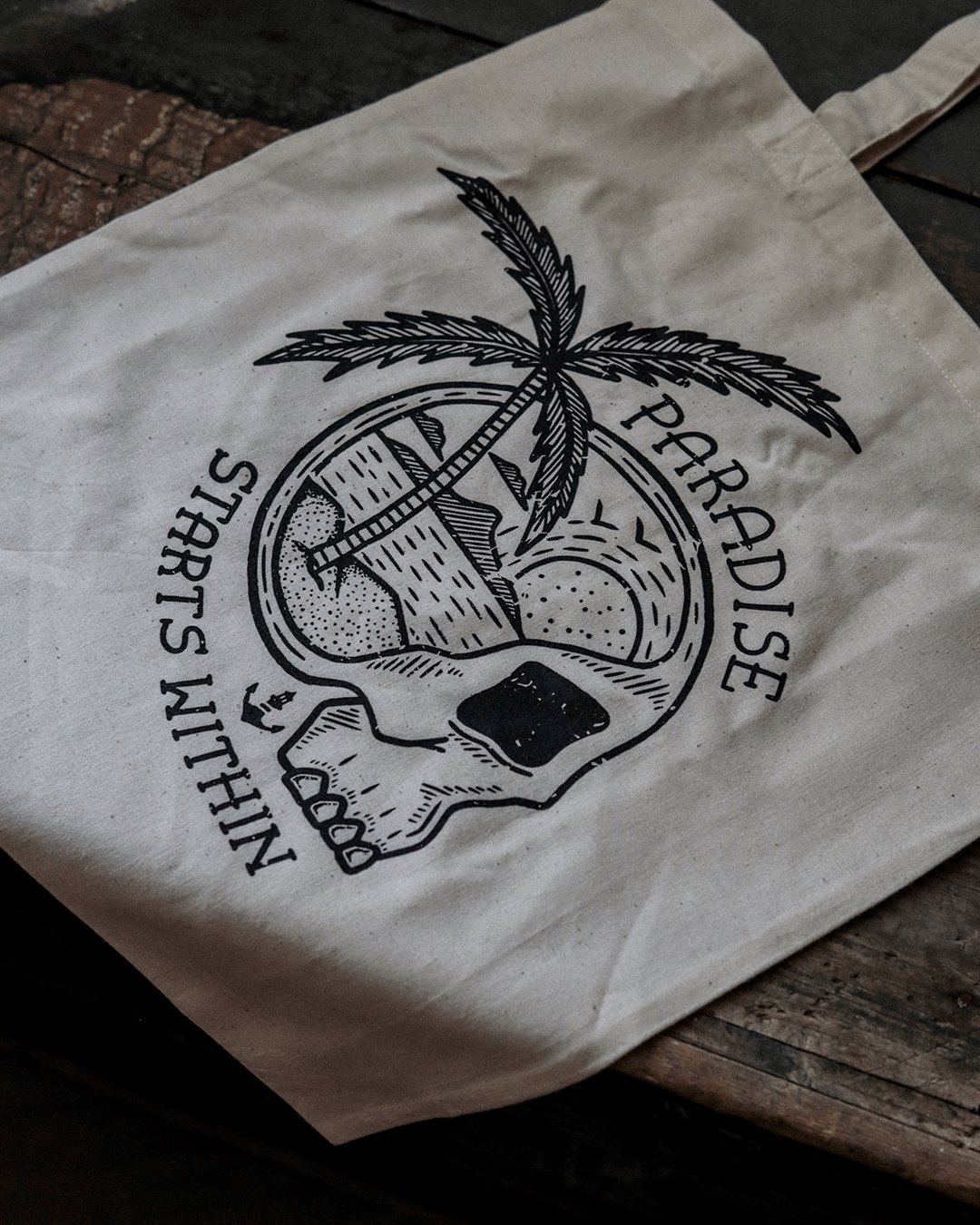 Paradise Tote Bag - Natural Raw