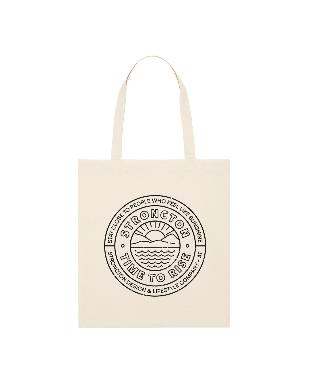 Time To Rise Tote Bag - Natural Raw